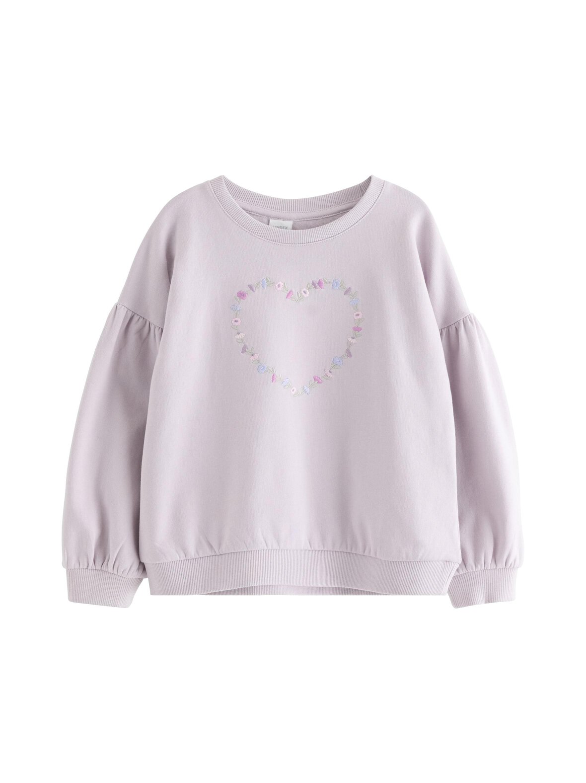Cropped embroidery -collegepaita