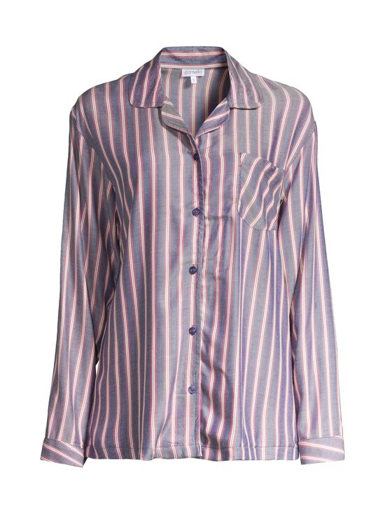 Damella - Woven Viscose Stripe -pyjama - 324 BLUE/PINK | Stockmann - photo 2