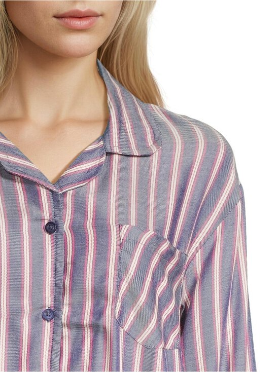 Damella - Woven Viscose Stripe -pyjama - 324 BLUE/PINK | Stockmann - photo 6