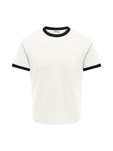 Only & Sons - T-särk OnsWillo Regular - CLOUD DANCER DETAIL:BLACK | Stockmann