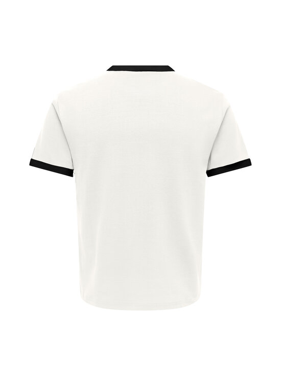 Only & Sons - T-särk OnsWillo Regular - CLOUD DANCER DETAIL:BLACK | Stockmann - photo 2