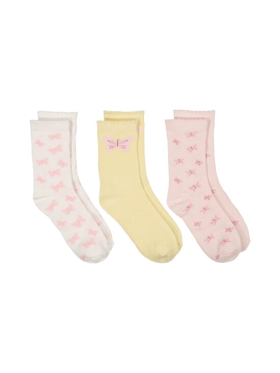 Bogi - Sokid Cipa, 3-paari - PINK/WHITE/YELLOW | Stockmann - photo 1
