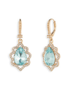 Marchesa - Mermaida Single Pear Drop auskari - GLD/AQUA | Stockmann