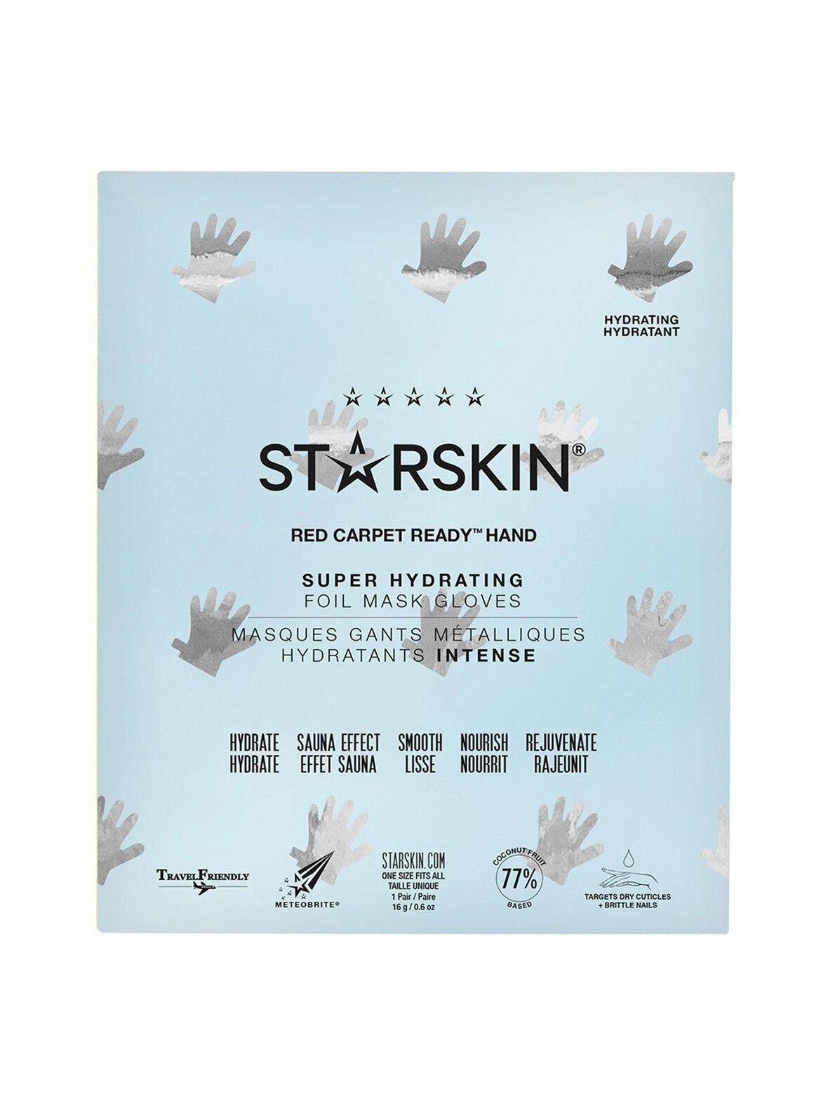 Starskin Red carpet ready™ hand super hydrating foil mask gloves -käsinaamio