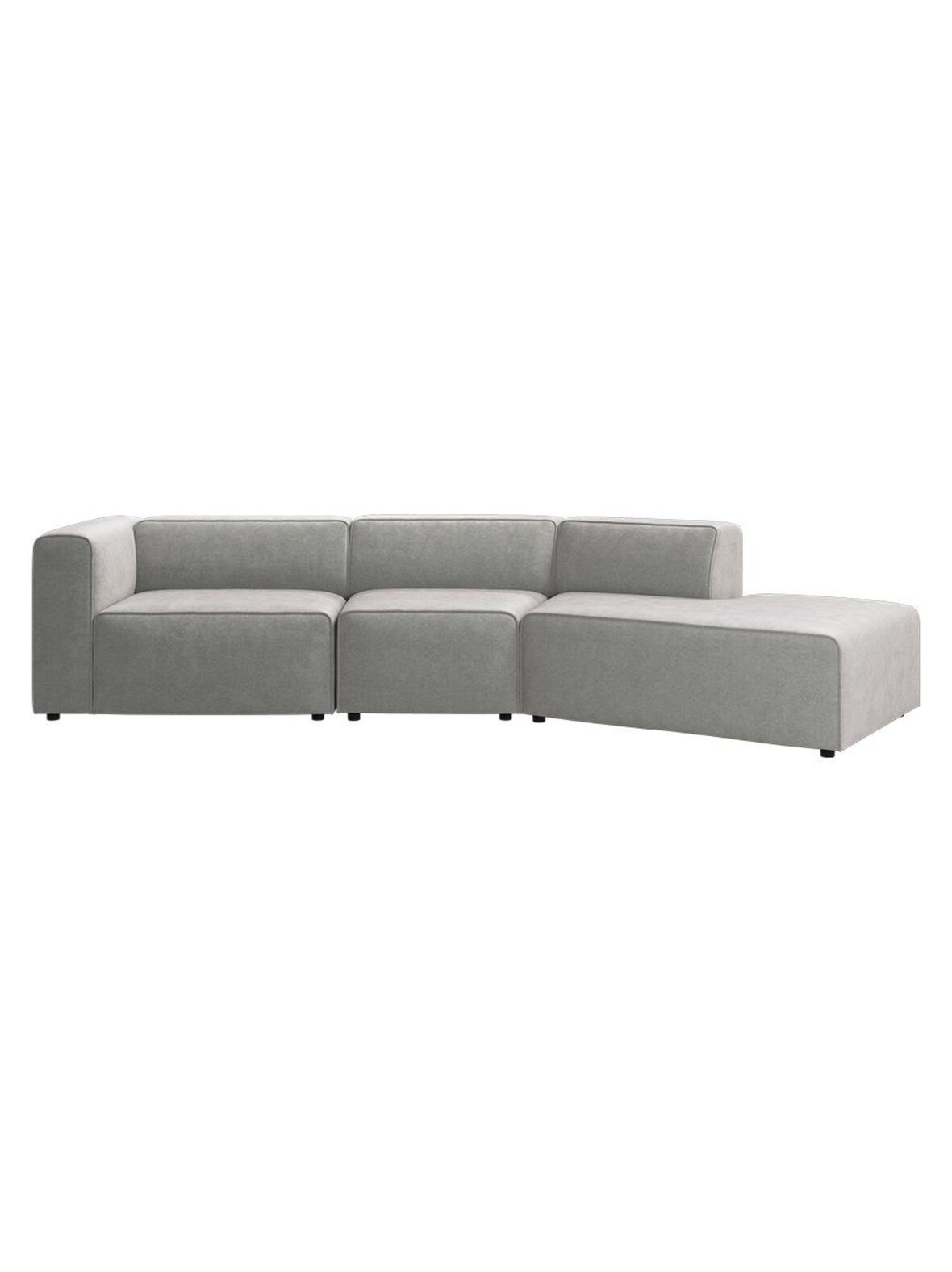 Carmo-sohva ravello-kangas 3222 harmaa l 322 cm