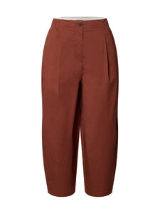 Selected - Püksid SlfBarrel Carmen High Waist Cropped - CHERRY MAHOGANY | Stockmann