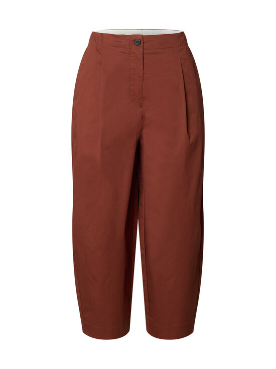 Selected - Püksid SlfBarrel Carmen High Waist Cropped - CHERRY MAHOGANY | Stockmann - photo 1