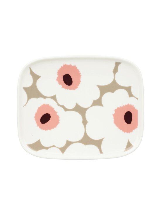Marimekko - Taldrik Unikko 12 × 15 cm - WHITE, CLAY, POWDER, DARK WINE | Stockmann - photo 1