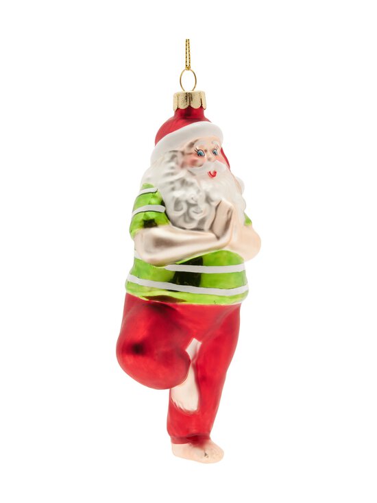 Casa Stockmann - Yoga Santa -kuusenkoriste 14,6 cm - RED/GREEN/WHITE | Stockmann - photo 2