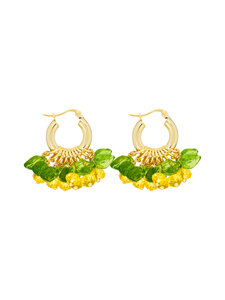 Annele - Mini Lemon Fields Forever apzeltīti auskari - YELLOW | Stockmann