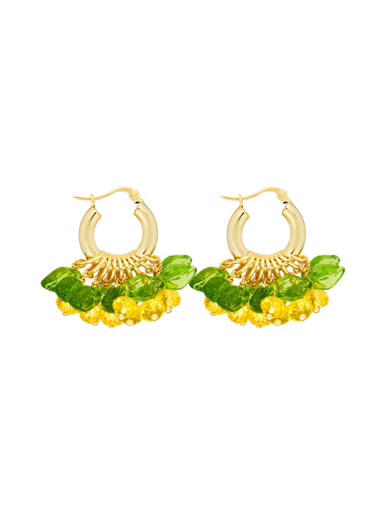 Annele - Mini Lemon Fields Forever apzeltīti auskari - YELLOW | Stockmann - photo 1
