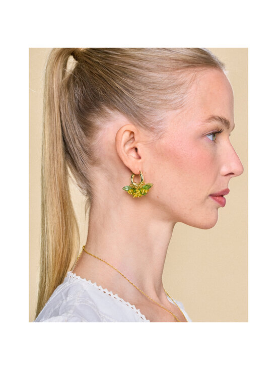 Annele - Mini Lemon Fields Forever apzeltīti auskari - YELLOW | Stockmann - photo 3