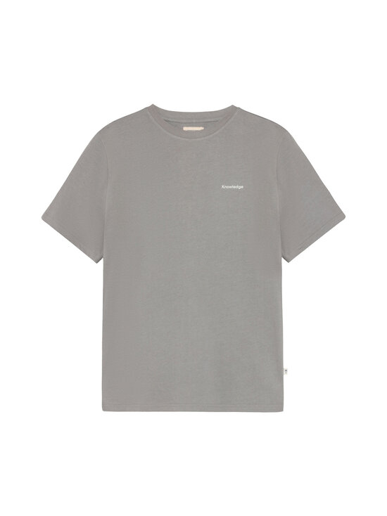Knowledge Cotton Apparel - Badge t-paita - 1493 ULTIMATE GREY | Stockmann - photo 1