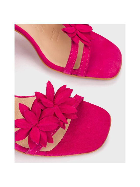 Wonders - Block Heel Flowers -nahkasandaalit - ANTE FUCSIA | Stockmann - photo 4