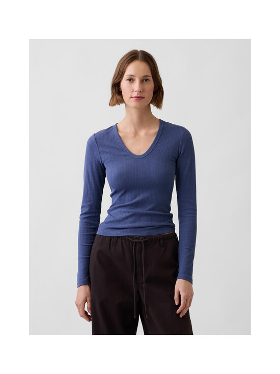 GAP - Mod Luxe Rib krekls - SARGASSUS BLUE | Stockmann - photo 2