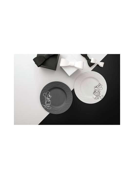 Villeroy & Boch - Manufacture Rock Mickey -posliinilautanen 2 kpl - BLACK | Stockmann - photo 2