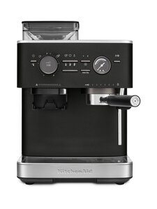 KitchenAid - Semi Auto Espresso KES6551 -puoliautomaattinen espressokone kahvimyllyllä - CAST IRON BLACK KitchenAid - Semi Auto Espresso KES6551 -puoliautomaattinen espressokone kahvimyllyllä - CAST IRON BLACK | Stockmann