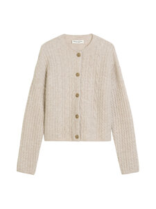 Marc O'Polo - Round-neck -palmikkoneuletakki - 915 CHALKY MAUVE MELANGE | Stockmann