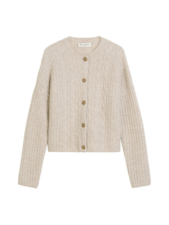 Marc O'Polo - Round-neck -palmikkoneuletakki - 915 CHALKY MAUVE MELANGE | Stockmann - photo 1