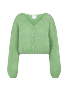 AMERICANDREAMS - Cornelia Cropped adīta jaka - GREEN TEA | Stockmann
