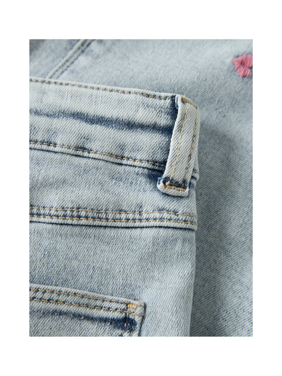 Name It - Teksapüksid NmfRose Embroidery, laialõikelised - LIGHT BLUE BLEACHED DENIM | Stockmann - photo 7