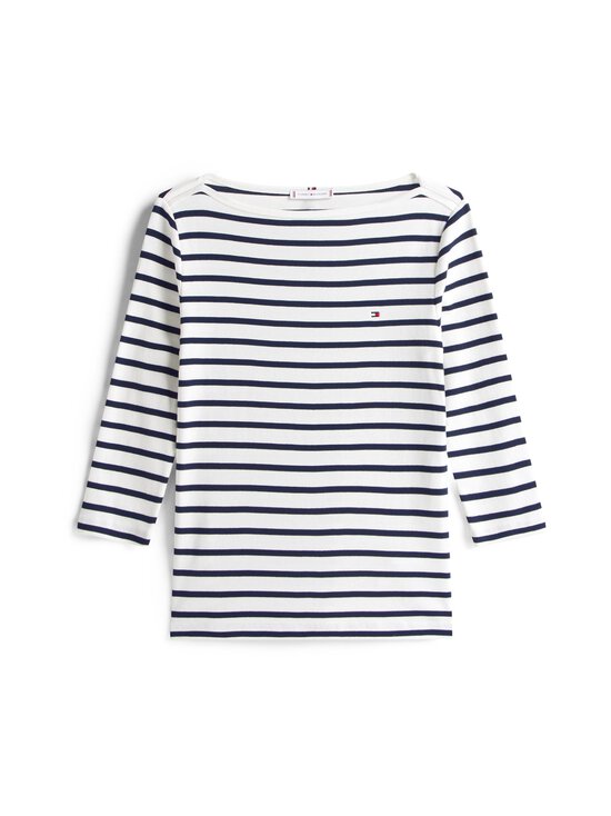 Tommy Hilfiger - Slim Cody Boat Neck Shirt - 03L BRETON/ ECU/ DARK NIGHT NAVY | Stockmann - photo 1