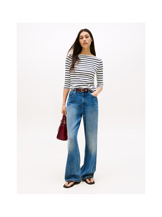 Tommy Hilfiger - Slim Cody Boat Neck Shirt - 03L BRETON/ ECU/ DARK NIGHT NAVY | Stockmann - photo 2