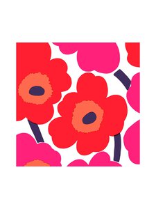 Marimekko - Unikko salvetes 20 gab. - RED | Stockmann