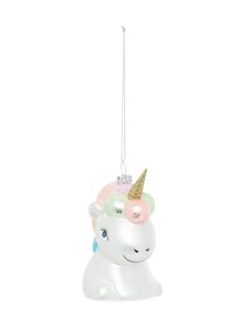 Casa Stockmann - Glass Unicorn -joulukoriste - WHITE | Stockmann