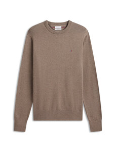 Tommy Hilfiger - Pima Organic Cotton Cashmere -neule - HG8 COASTAL TAUPE HEATHER | Stockmann