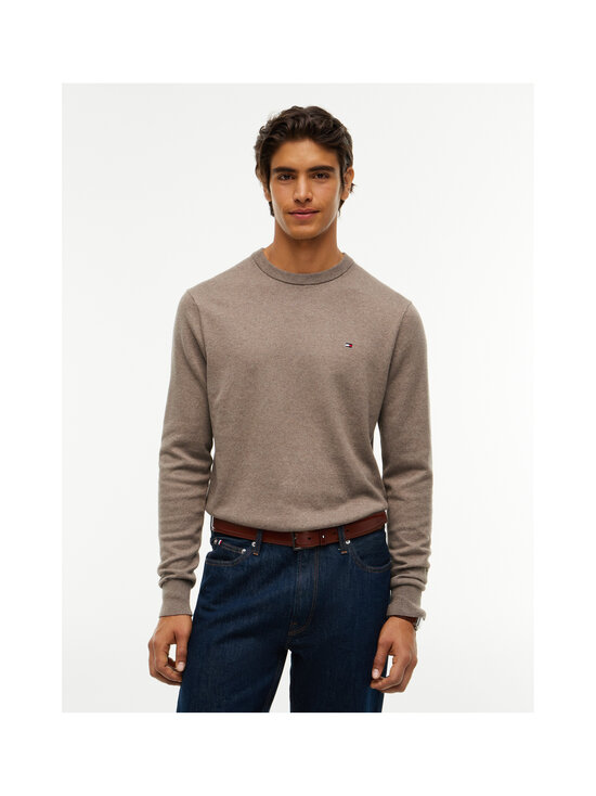Tommy Hilfiger - Pima Organic Cotton Cashmere -neule - HG8 COASTAL TAUPE HEATHER | Stockmann - photo 3