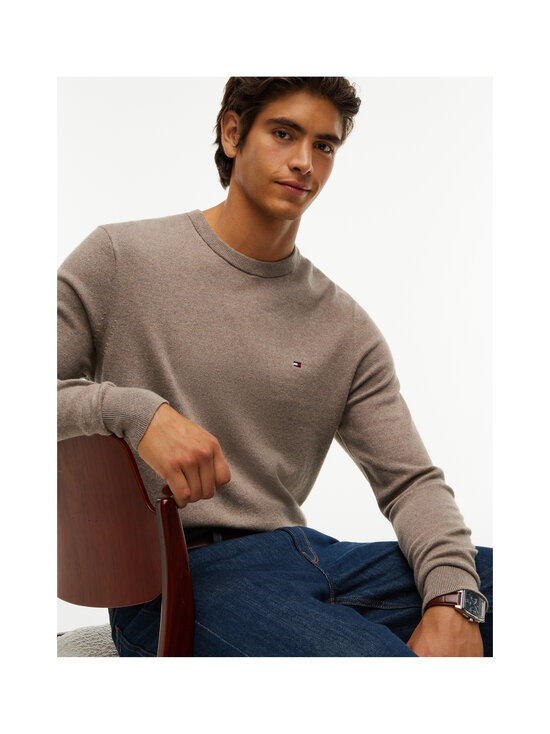 Tommy Hilfiger - Pima Organic Cotton Cashmere -neule - HG8 COASTAL TAUPE HEATHER | Stockmann - photo 5