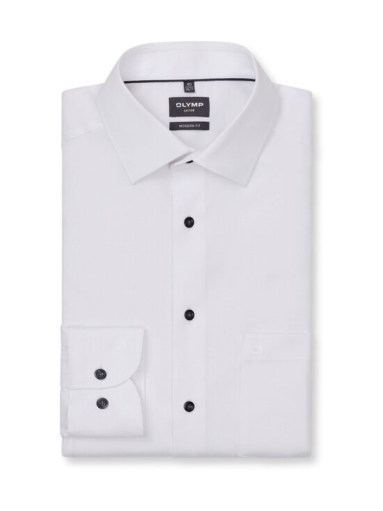 Olymp - Modern Fit Contrast Button -kauluspaita - 00 WHITE | Stockmann - photo 6