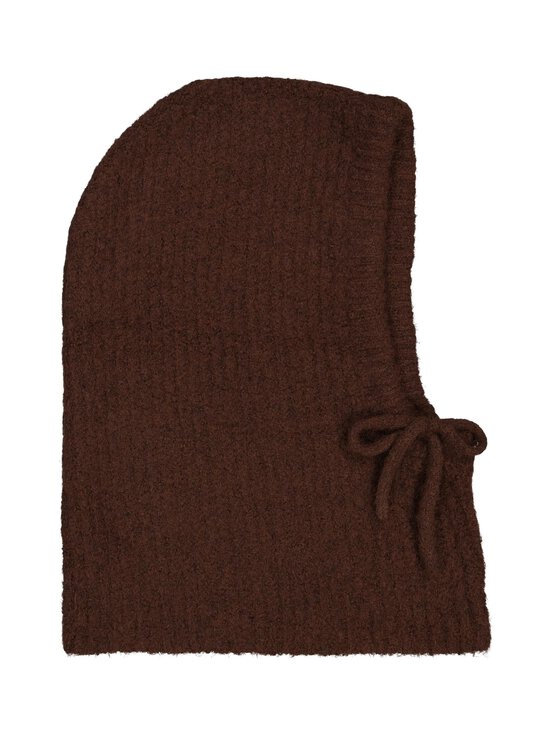 Object - Kootud kapuutsmüts ObjMilu Balaclava - SEAL BROWN DETAIL:MELANGE | Stockmann - photo 1