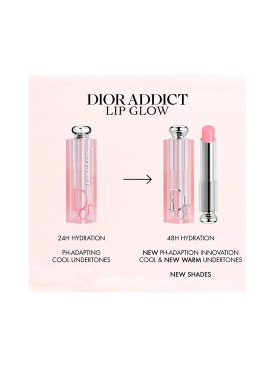 DIOR - Addict Lip Glow 48-Hour Hydrating Lip Balm -huulivoide - 001 PINK COOL UNDERTONE | Stockmann - photo 6
