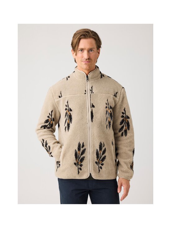 Knowledge Cotton Apparel - Loose Fit Zip Fleece -takki - 9930 BEIGE | Stockmann - photo 4