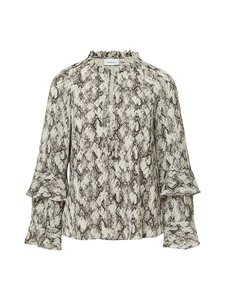 Comma - Printtipaita - 93A0 GREY /BLACK PATTERN | Stockmann