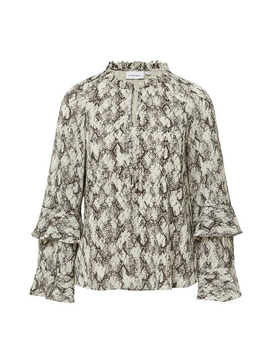 Comma - Printtipaita - 93A0 GREY /BLACK PATTERN | Stockmann - photo 1