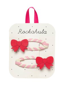 Rockahula - Cutesy Bow Stripy matu sprādzes - RED | Stockmann