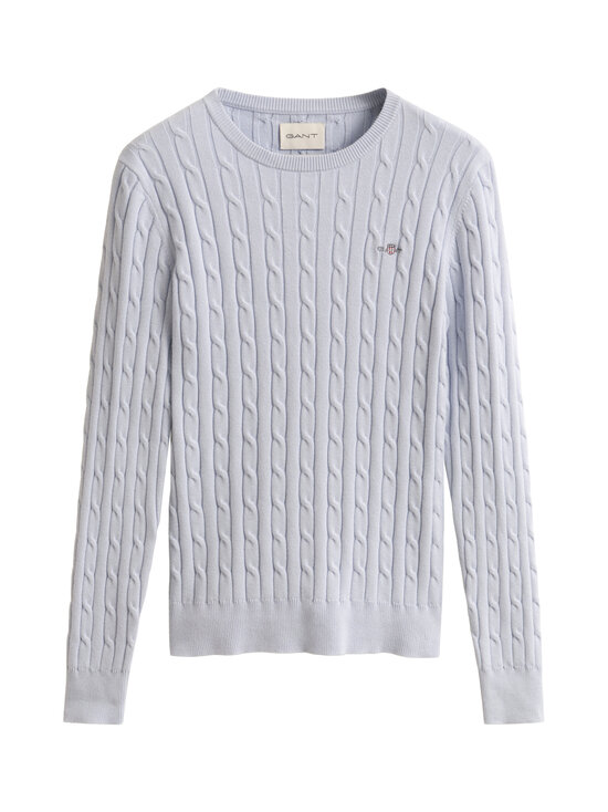 GANT - Stretch Cotton -palmikkoneule - 455 LIGHT BLUE | Stockmann - photo 1