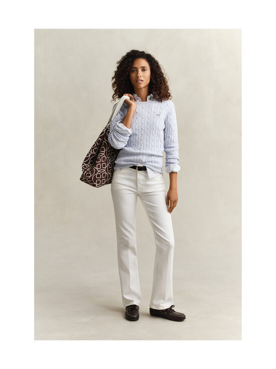 GANT - Stretch Cotton -palmikkoneule - 455 LIGHT BLUE | Stockmann - photo 5