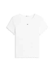 Tommy Jeans - Slim Smock T-krekls - YBL ECRU | Stockmann