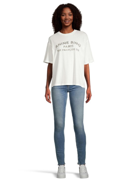 Anine Bing - Cohen Paris Stencil t-paita - IVORY | Stockmann - photo 2