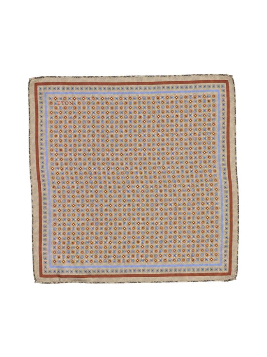 Eton - Medallion Double Print -silkkitaskuliina - 30 BEIGE | Stockmann - photo 1