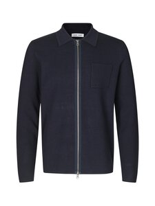 Samsoe Samsoe - Guna x Zip -pikeeneuletakki - 193922TCX SKY CAPTAIN | Stockmann