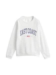 GANT - Graphic Print C-neck -collegepaita - 110 WHITE | Stockmann