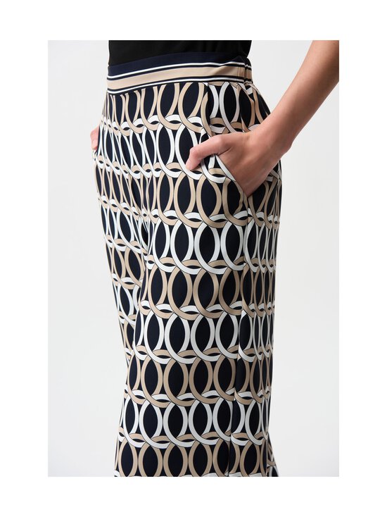 Joseph Ribkoff - Laiade säärtega püksid Geometric Print - 3316 MIDNIGHT BLUE/MULTI | Stockmann - photo 4