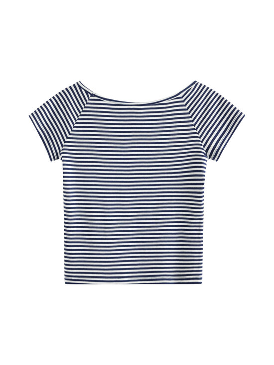 Lindex - Lyhythihainen ribbipaita - 1957 DARK BLUE | Stockmann - photo 2