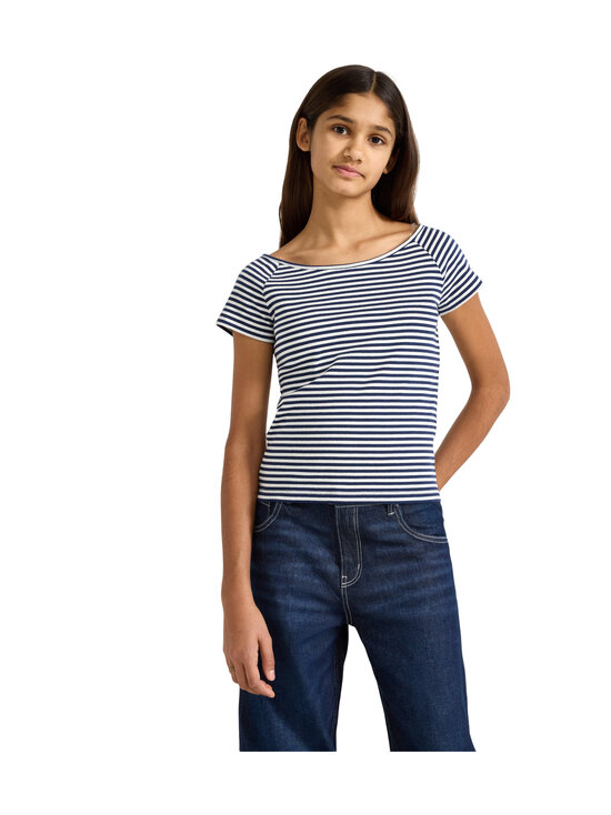 Lindex - Lyhythihainen ribbipaita - 1957 DARK BLUE | Stockmann - photo 3