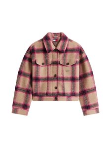 Tommy Jeans - Trucker-villasekoitetakki - THC MYSTIC PINK / CHECK | Stockmann